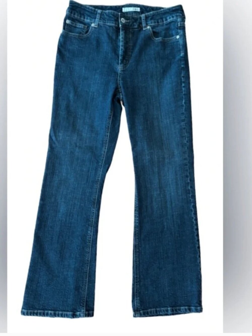 Chicos Platinum dk wsh hi rise flare jns SZ .5 Tall hippie coastal cowgirl